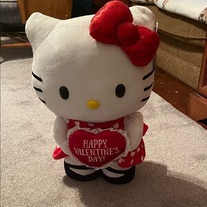Hello Kitty Red and White Plush with Heart